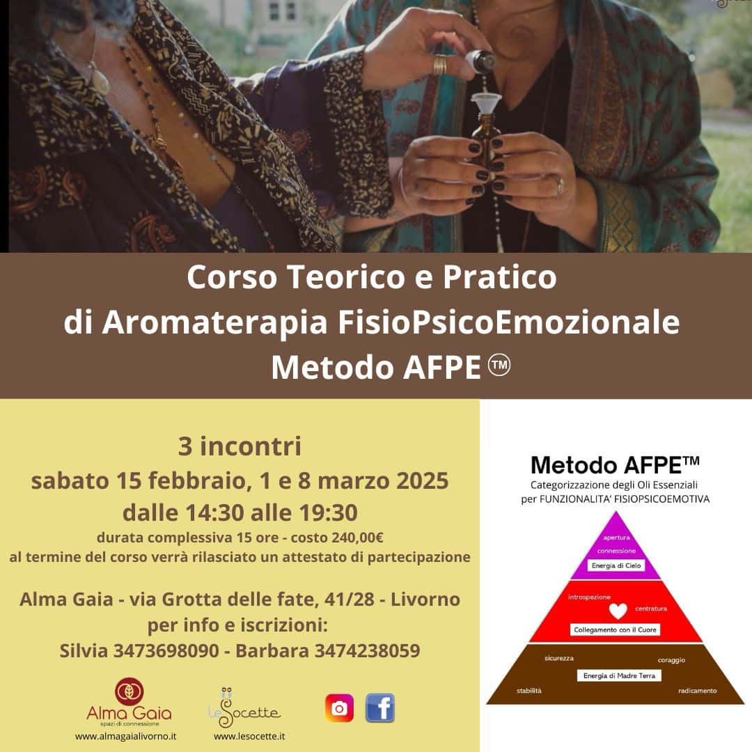 Corso Aromaterapia Metodo AFPE™ 1 corso aroma afpe